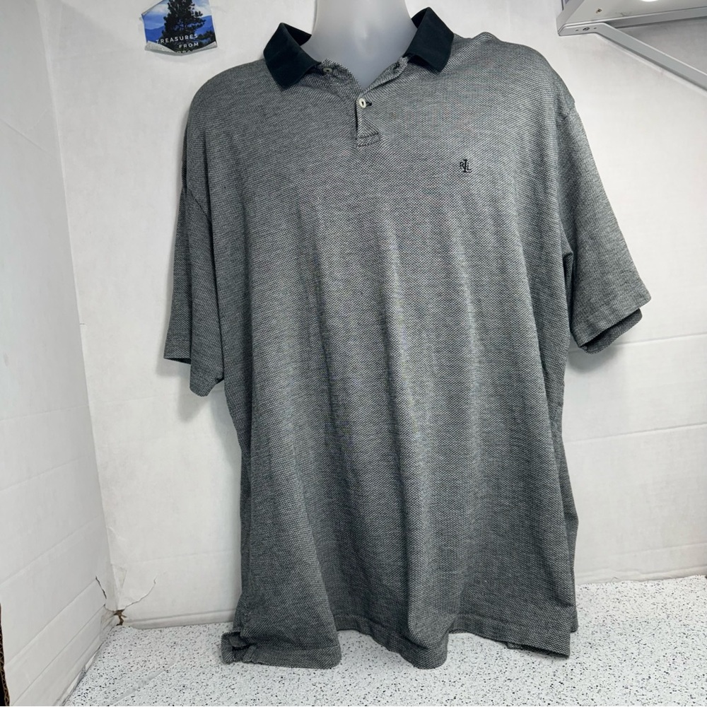 Vintage Lauren Ralph Lauren XXL Cotton Knit Golf Short Sleeve Polo